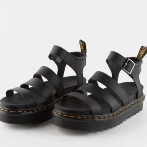 Dr. Martens Black Strappy Sandals